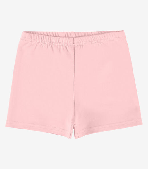 Shorts em Cotton Leve Rovi Kids Rosa