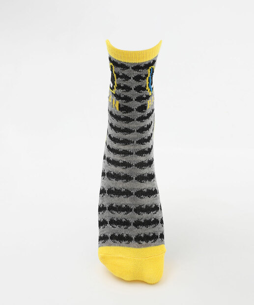 Kit 2 Meias Infantil Estampa Batman Warner Bros Cinza