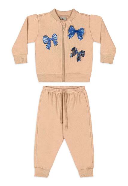 Conjunto Bebê Jaqueta Calça Moletom Quimby