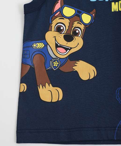 Regata Infantil Chase Patrulha Canina Tam 1 a 3 Azul
