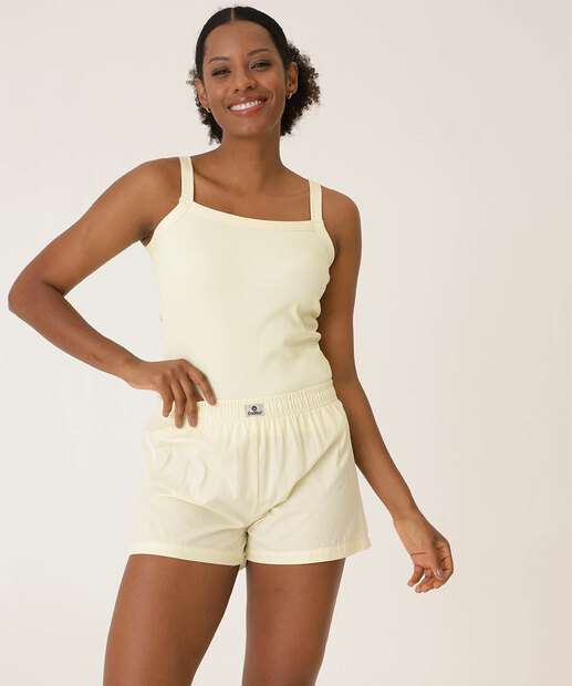Pijama Feminino Canelado Alças Finas Marisa