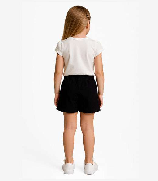 Conjunto Blusa Com Shorts Infantil Trick Nick Branco