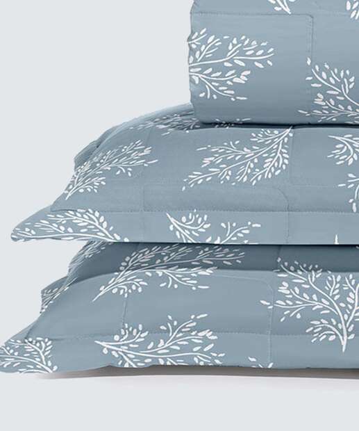 Kit Cobre Leito Casal Luma Joy Hedrons 3 Peças