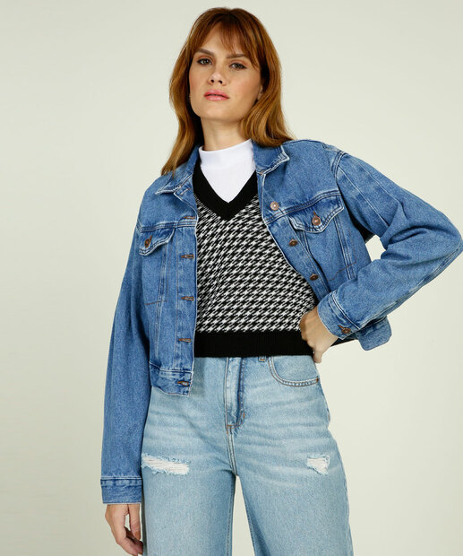 Jaqueta Feminina Jeans Marisa