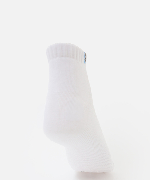 Kit 3 Pares Meias Cano Curto Masculina Lupo Branco