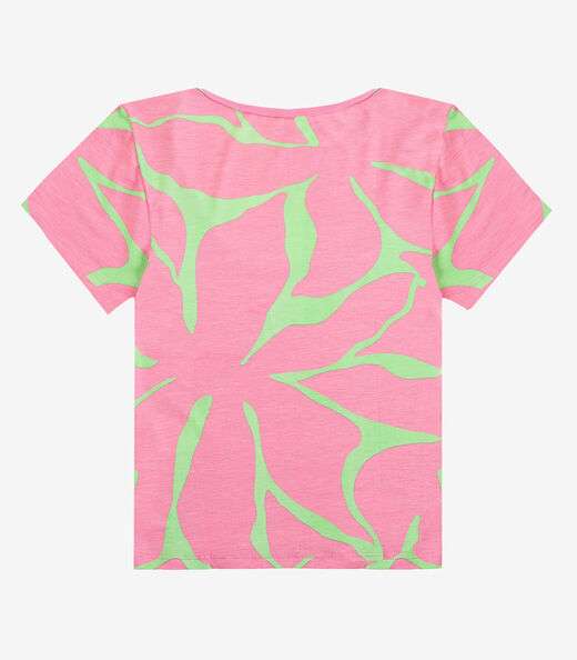Blusa Feminina em Malha Visco Infinita Cor Rosa