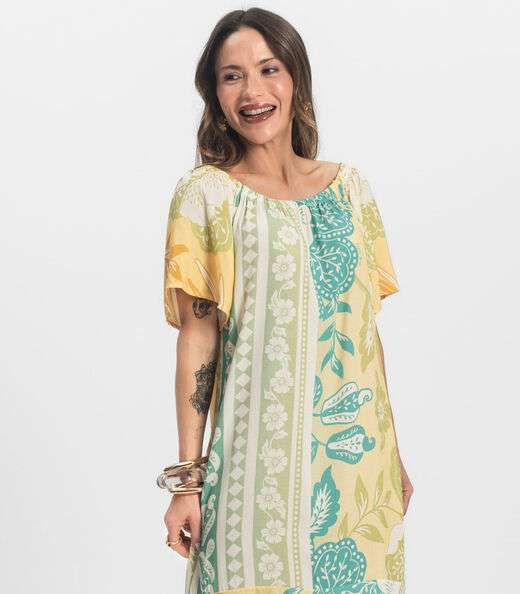 Vestido Ciganinha Infinita Cor Verde