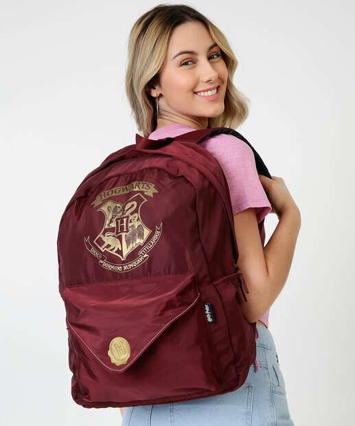 Mochila Unissex Hogwarts Harry Potter Luxcel 