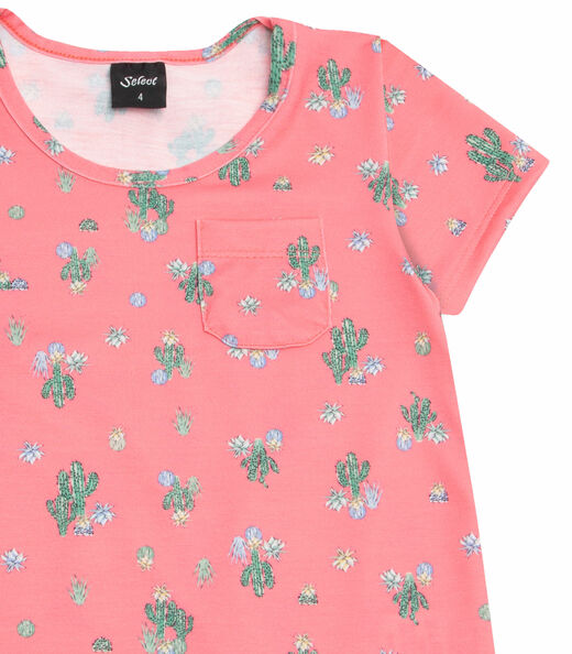 Blusa Infantil Feminina Estampada Select Rosa