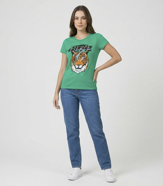 Image_Blusa T-Shirt Feminina Estampada Select Verde