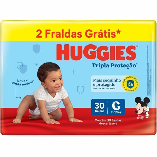 Image_Fralda Huggies Tripla Proteção Meguinha (G) 30 Unidades