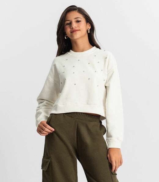 Image_Blusão Juvenil Feminino Em Moletom Minty Bege