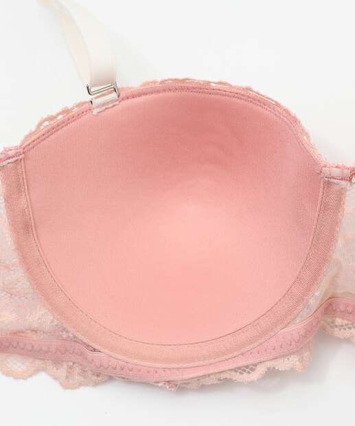 Sutiã de Renda Com Base Tomara Que Caia Marisa Rosa