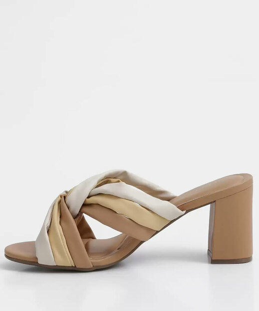 Tamanco Feminino Salto Grosso Tiras Bebecê