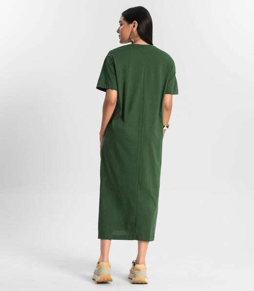 Vestido Feminino Meia Malha Rovitex Verde