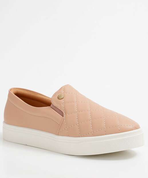 Tênis Slip On Feminino Matelassê Via Uno