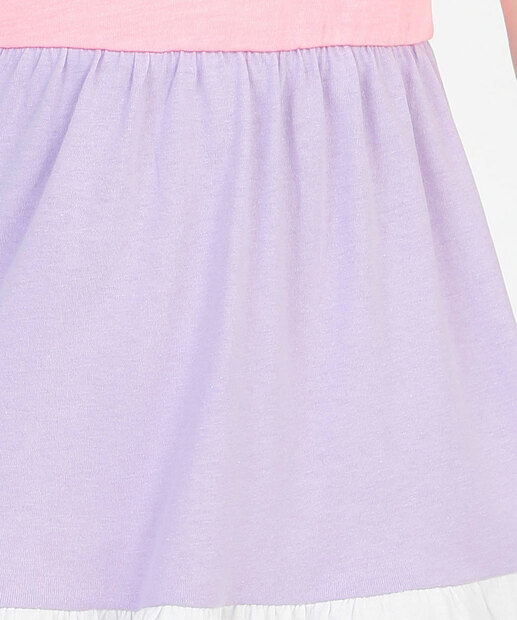 Vestido Infantil Recorte Babado Marisa Tam 4 a 10