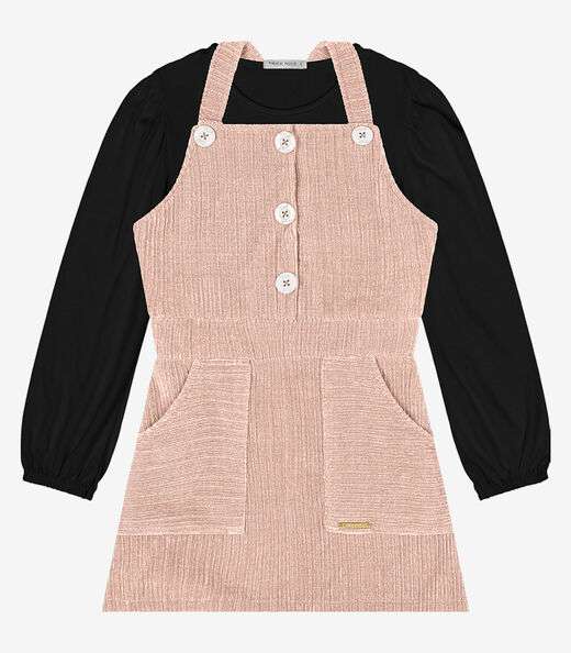 Image_Conjunto Blusa Com Salopete Trick Nick Rosa