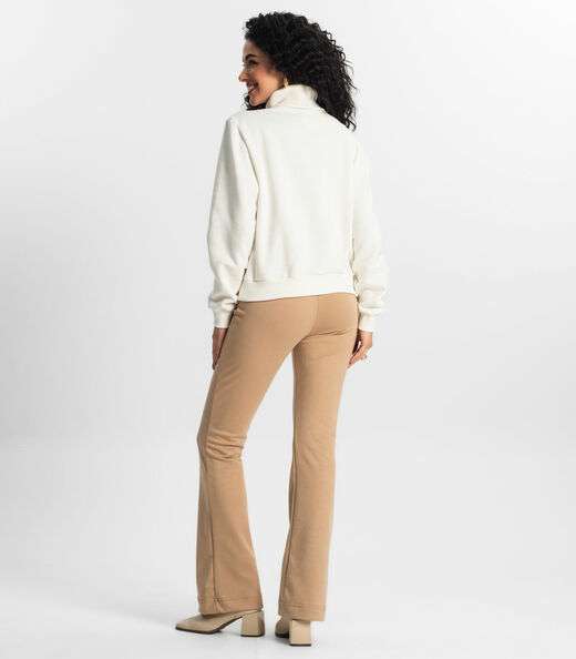 Calça Feminina  Boot Cut Rovitex Marrom
