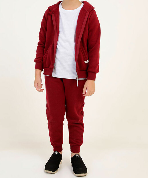 Casaco Infantil Moletom Flanelado MR Tam 4 a 10 