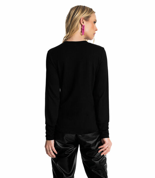 Blusão Feminino Look Back Rovitex Preto