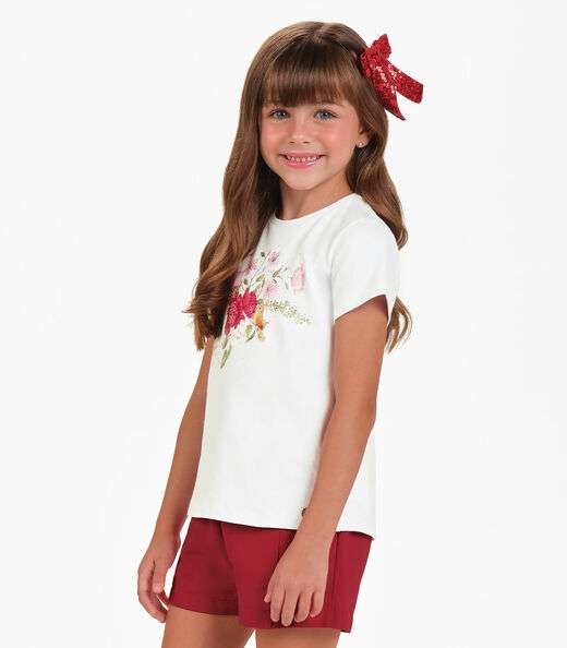 Blusa Cotton Leve Feminia Trick Nick Branco