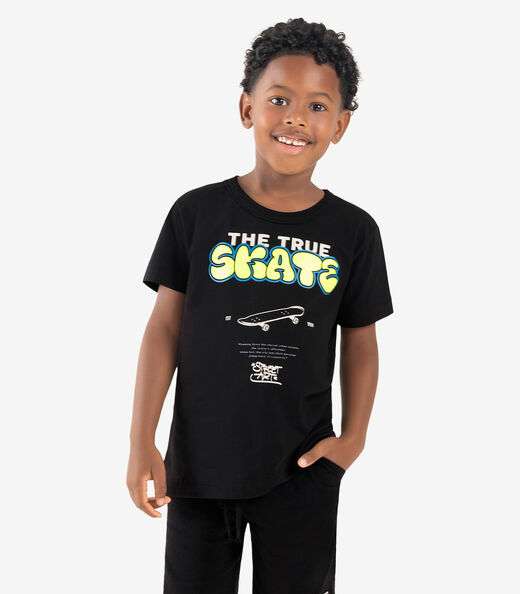 Image_Camiseta Infantil Meia Malha Rovi Kids Preto