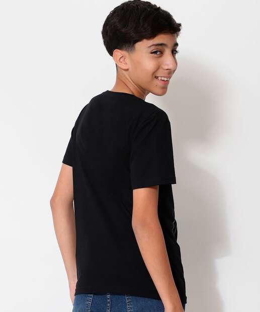 Camiseta Juvenil Estampada Naruto Tam 10 a 16