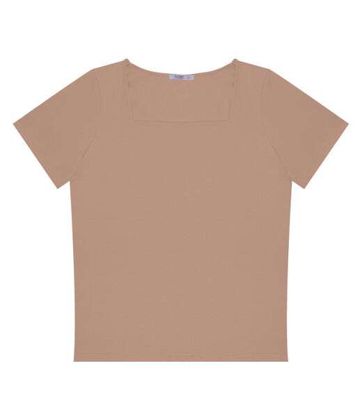 Blusa Feminina Plus Size Secret Glam Marrom