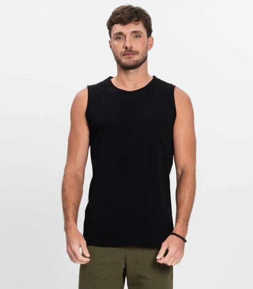 Image_Regata Masculina Básica Meia Malha Diametro Preto