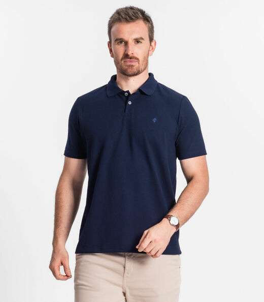 Image_Camisa Polo Básica Masculina Diametro Azul