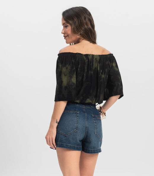 Blusa Feminina Ciganinha Infinita Cor Verde