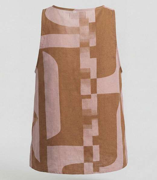 Regata Feminina Em Viscose Infinita Cor Marrom