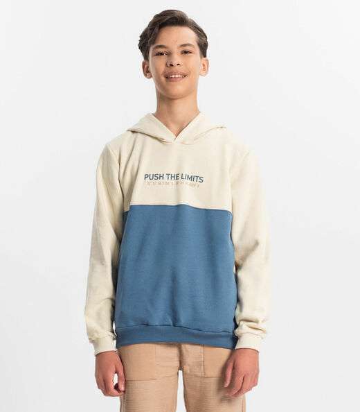 Image_Moletom Juvenil Menino Com Capuz Minty Bege