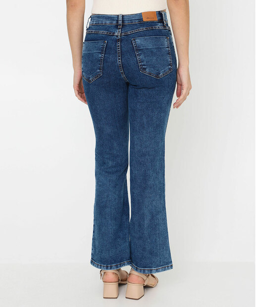 Calça Jeans Flare Feminina Petit Sawary Azul