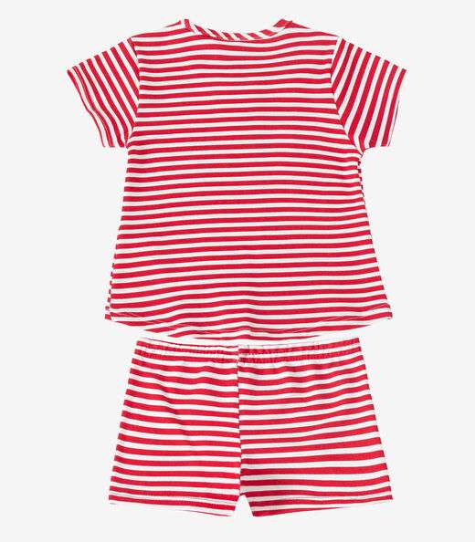 Conjunto Infantil Blusa com Shorts Select Vermelho