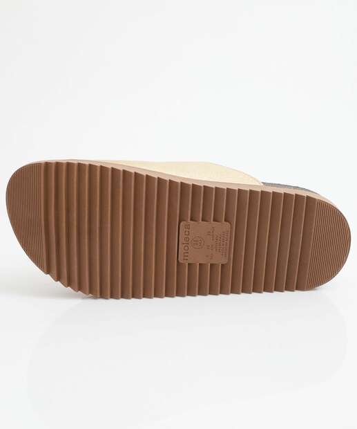 Rasteirinha Feminina Birken Metalizada Moleca Dourado