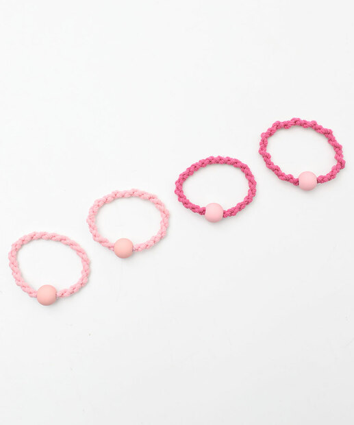 Image_Kit 4 Peças Elásticos De Cabelo Trançado Marisa Rosa