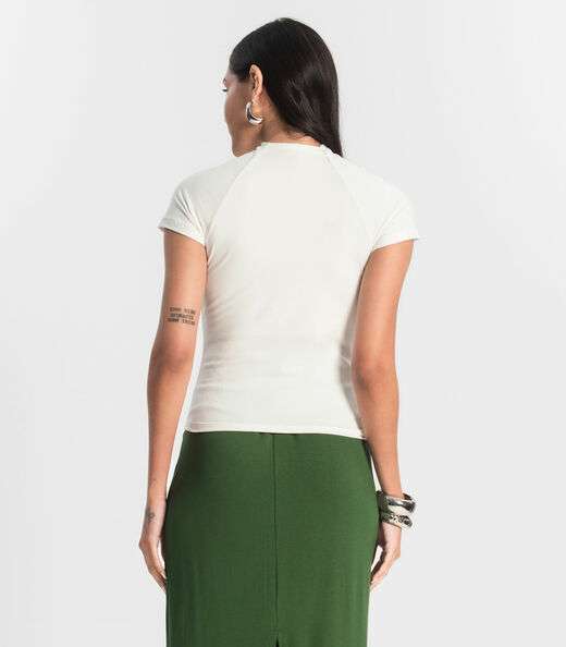 Blusa Feminina Cotton Rovitex Bege