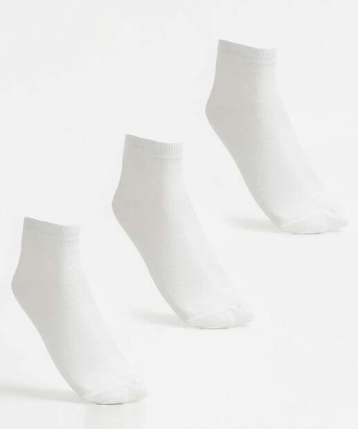 Kit 3 Pares Meias Masculina Cano Curto