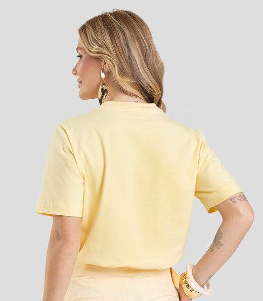 T- Shirt Feminina Lisa Dianna Amarelo