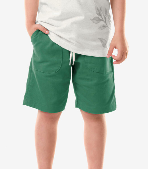 Conjunto Infantil Polo Com Bermuda Trick Nick Verde