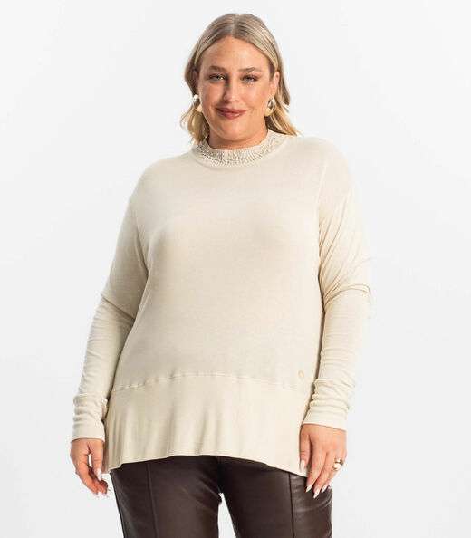 Image_Blusão Feminino Plus Size Secret Glam Bege