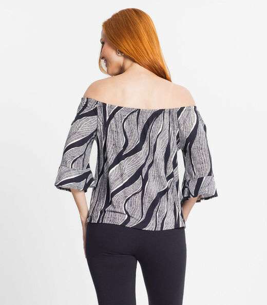 Blusa Feminina Ciganinha Rovitex Preto