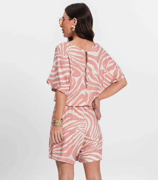 Macaquinho Feminino Infinita Cor Rosa