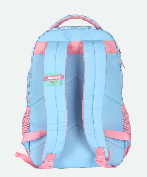 Mochila Infantil Escolar Stitch e Angel Disney