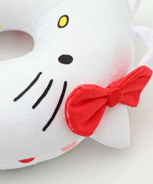 Almofada Pescoço Plush Hello Kitty Sanrio Branco