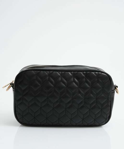 Bolsa Transversal Feminina Matelassê Marisa Preto