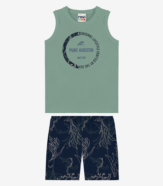 Image_Conjunto Machão Com Bermuda Infantil Rovi Kids Verde