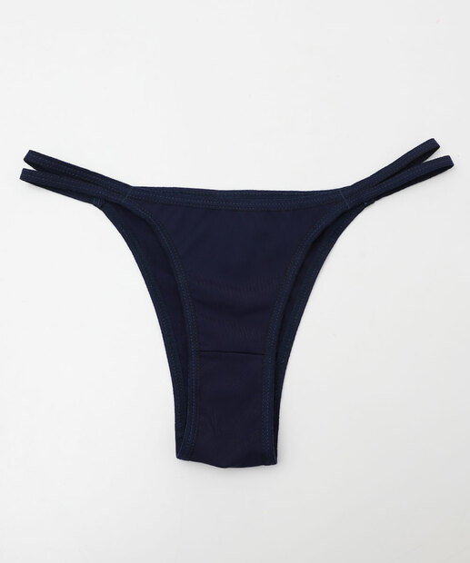 Kit 2 Calcinhas String Microfibra Marisa Azul